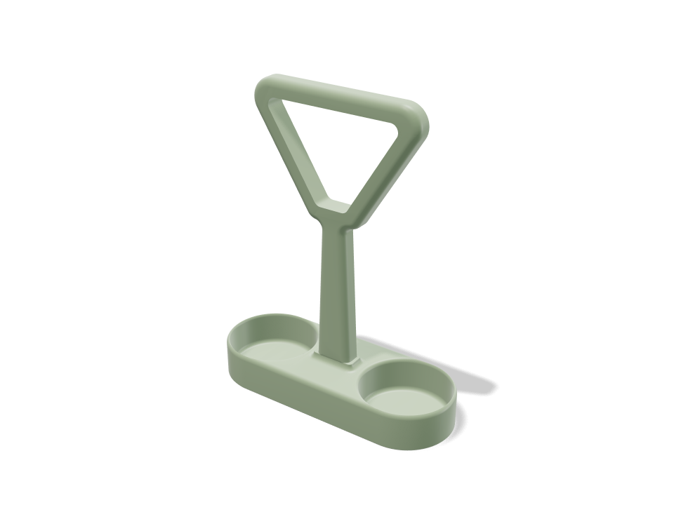 Two-bottle carrier 3D model