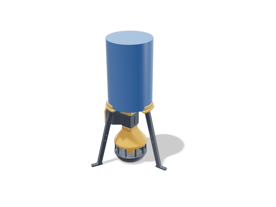 Automatic chicken feeder, one prompt 3D model