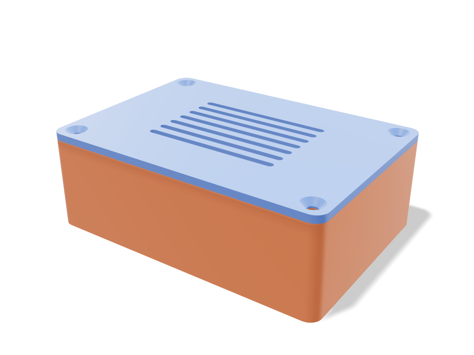 Pi enclosure, designed with Loftsmith