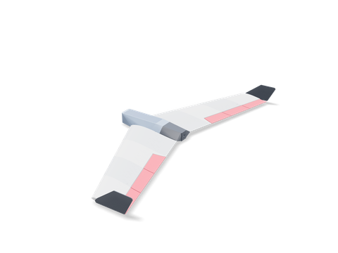 RC flying wing model