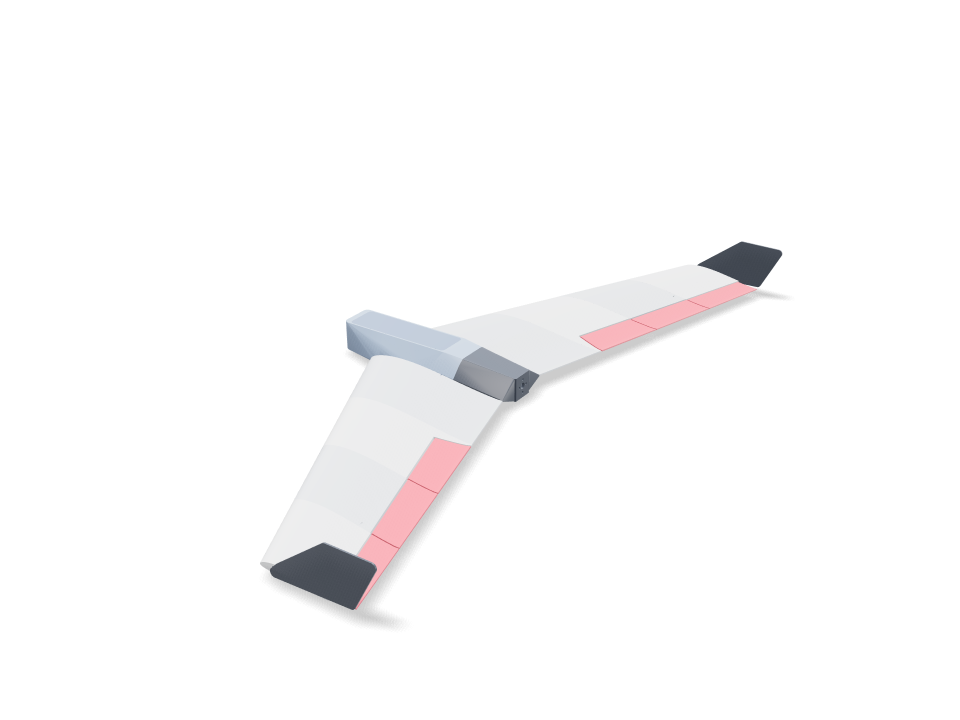1 m flying wing, designed with Loftsmith