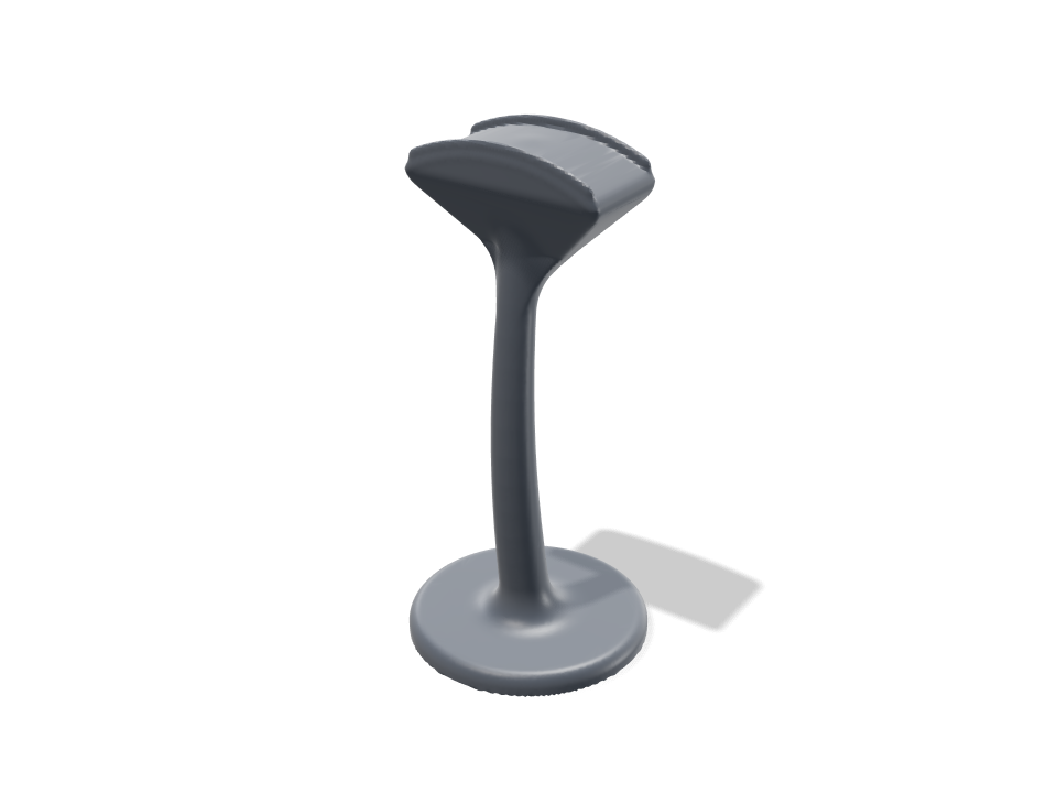 Sculpted headphone stand 3D model