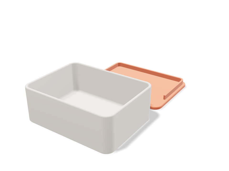 Print-in-place hinged box 3D model