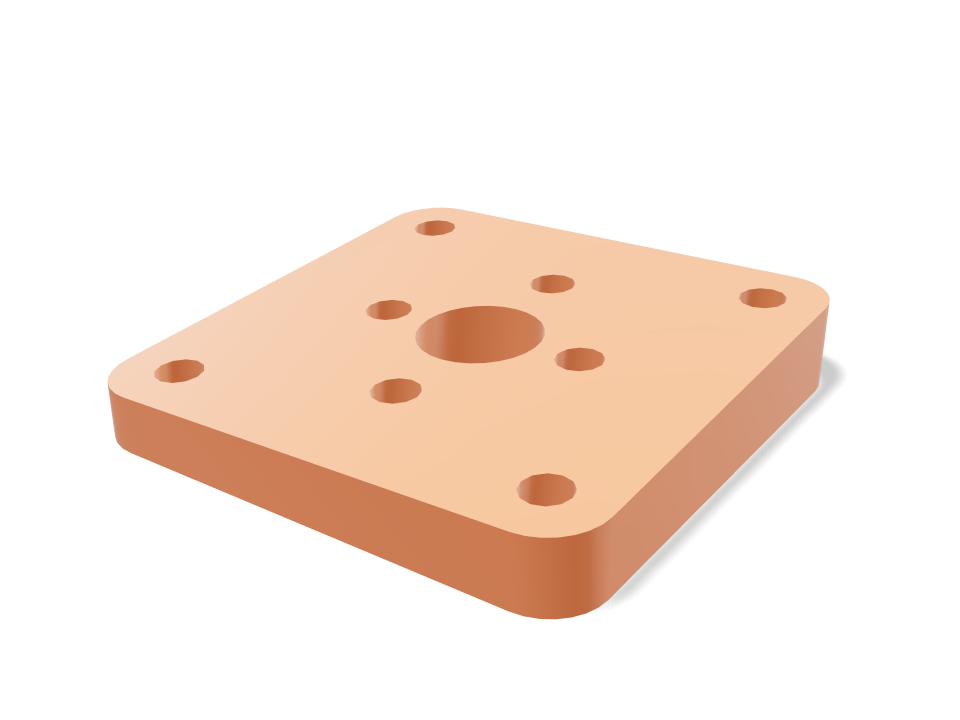 FPV motor mount 3D model