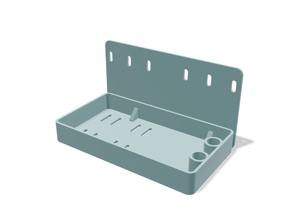 Measured-fit shower caddy 3D model