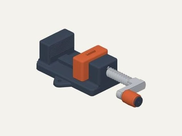 Printed bench vise, a 3D printable design