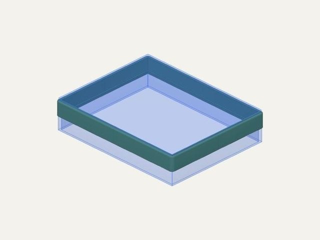 Fish tank lid riser collar, a 3D printable design