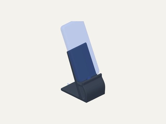 Phone stand with charging slot, a 3D printable design