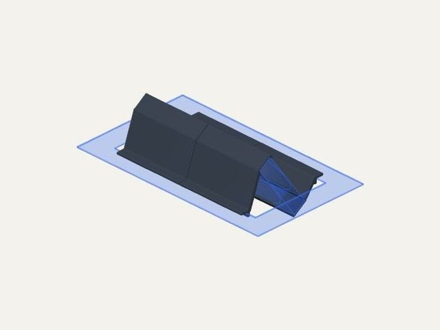 Support ventilateurs 120 mm inclinés pour baie, a 3D printable design