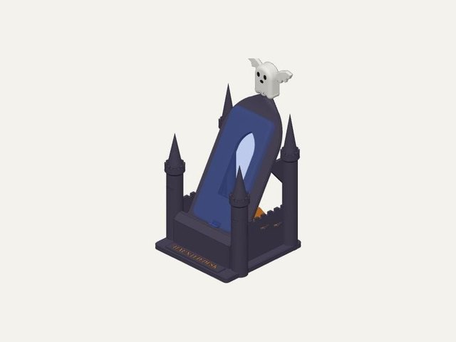 Haunted Desk Dock, a 3D printable design
