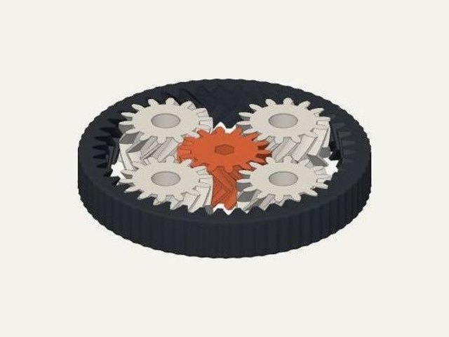 Planetary gear bearing, a 3D printable design