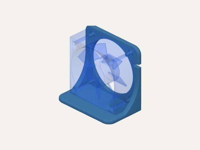 60 mm fan stand bracket, a 3D printable design