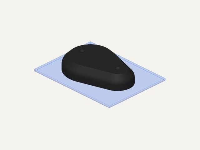 R107 seat hinge cover trim, a 3D printable design