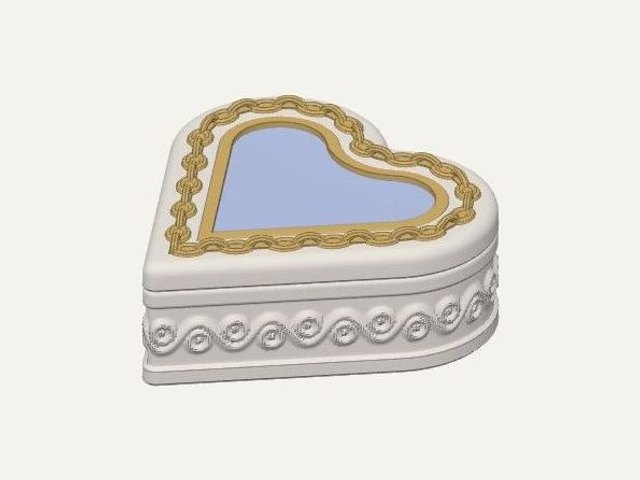 Luxury heart jewelry box, a 3D printable design