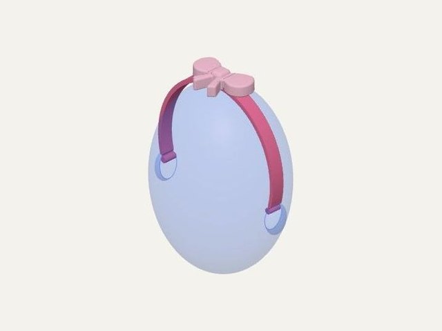 Doll headband with bow, a 3D printable design