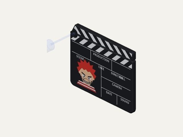 Chucky clapperboard, a 3D printable design