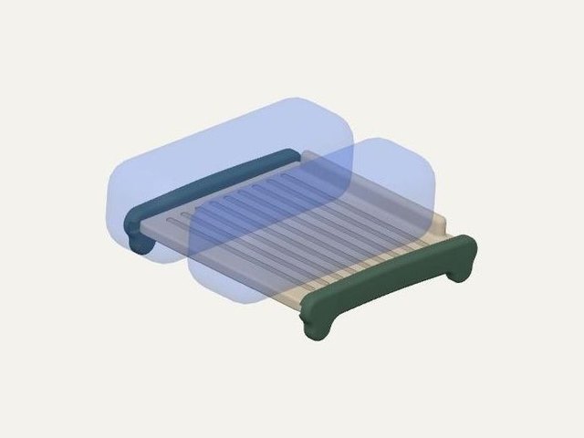 Organic shoe rack – one tier, a 3D printable design
