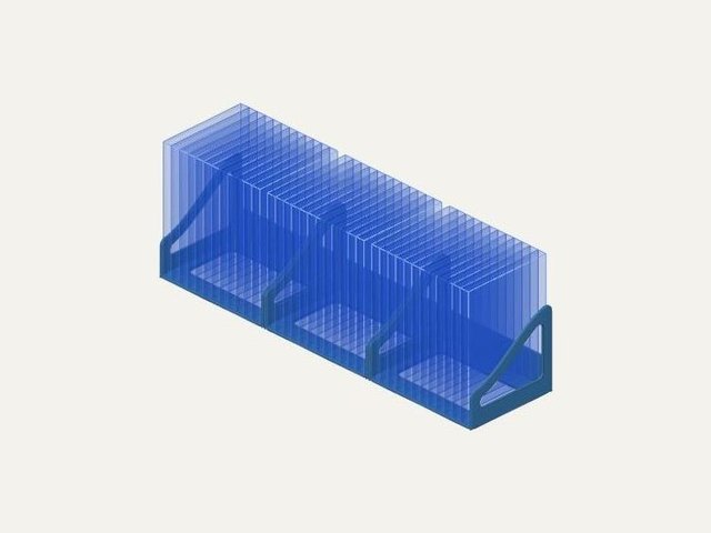 36-DVD organizer (3 modules), a 3D printable design