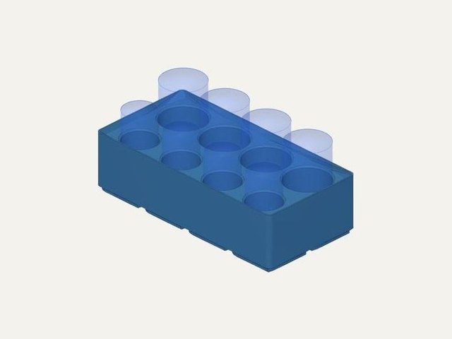 Gridfinity D + C battery bin, a 3D printable design