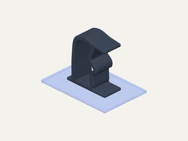 ARB roof vent latch clip, a 3D printable design