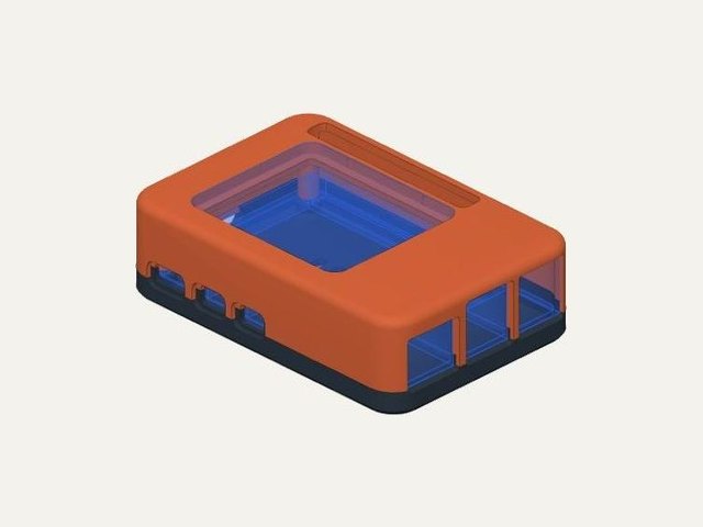 Slim Raspberry Pi 5 case – acrylic window, a 3D printable design