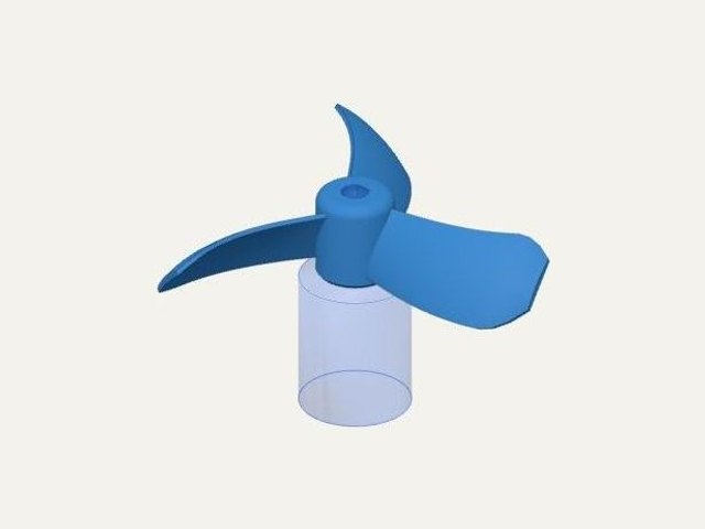 3-inch fan rotor, a 3D printable design
