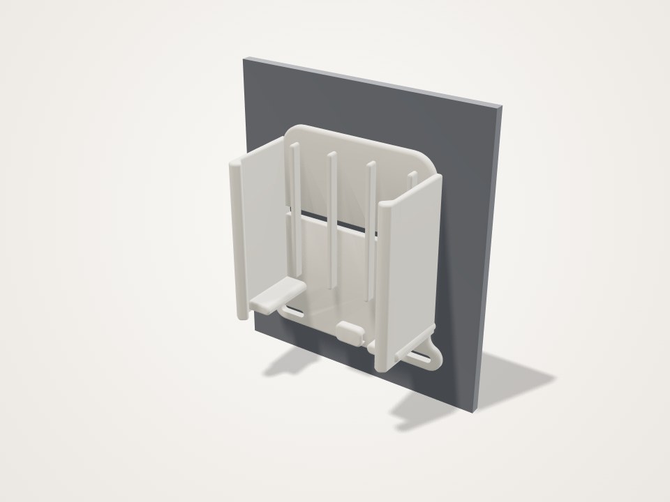 Apple TV VESA mount behind the TV, sized to your box, a 3D printable design