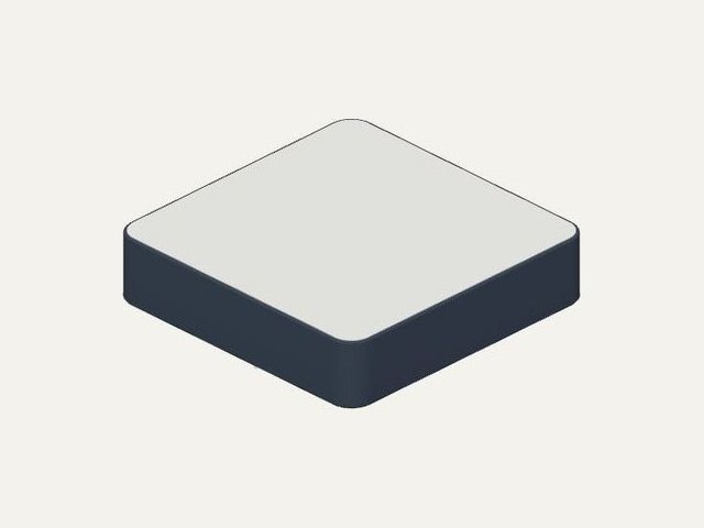 Light box 200mm x 200mm with a hole for a plug, a 3D printable design