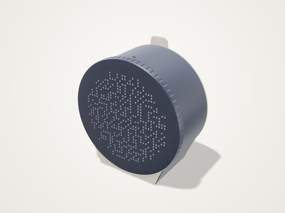 Hidden message lantern for LED tea lights, turn to reveal
