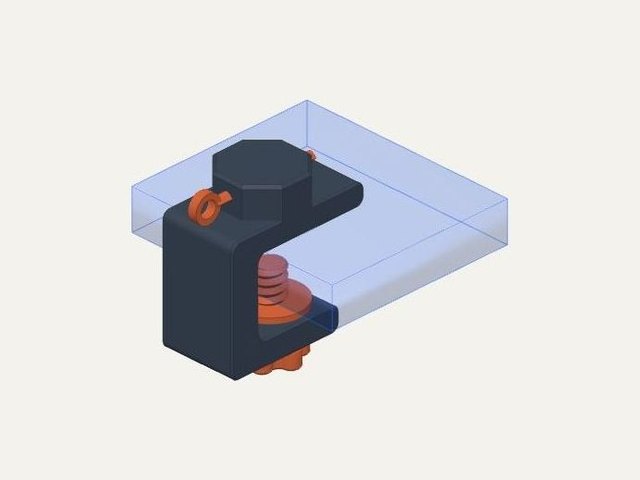 Captain's Pack table clamp + swivel, a 3D printable design