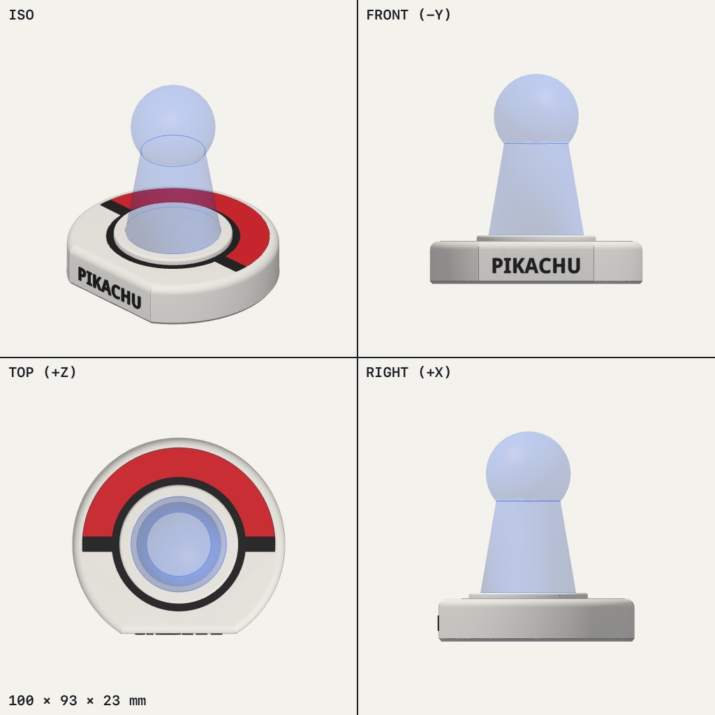Poké Ball figure display base