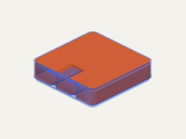 Suporte deslizante de bandeja 1x1, a 3D printable design